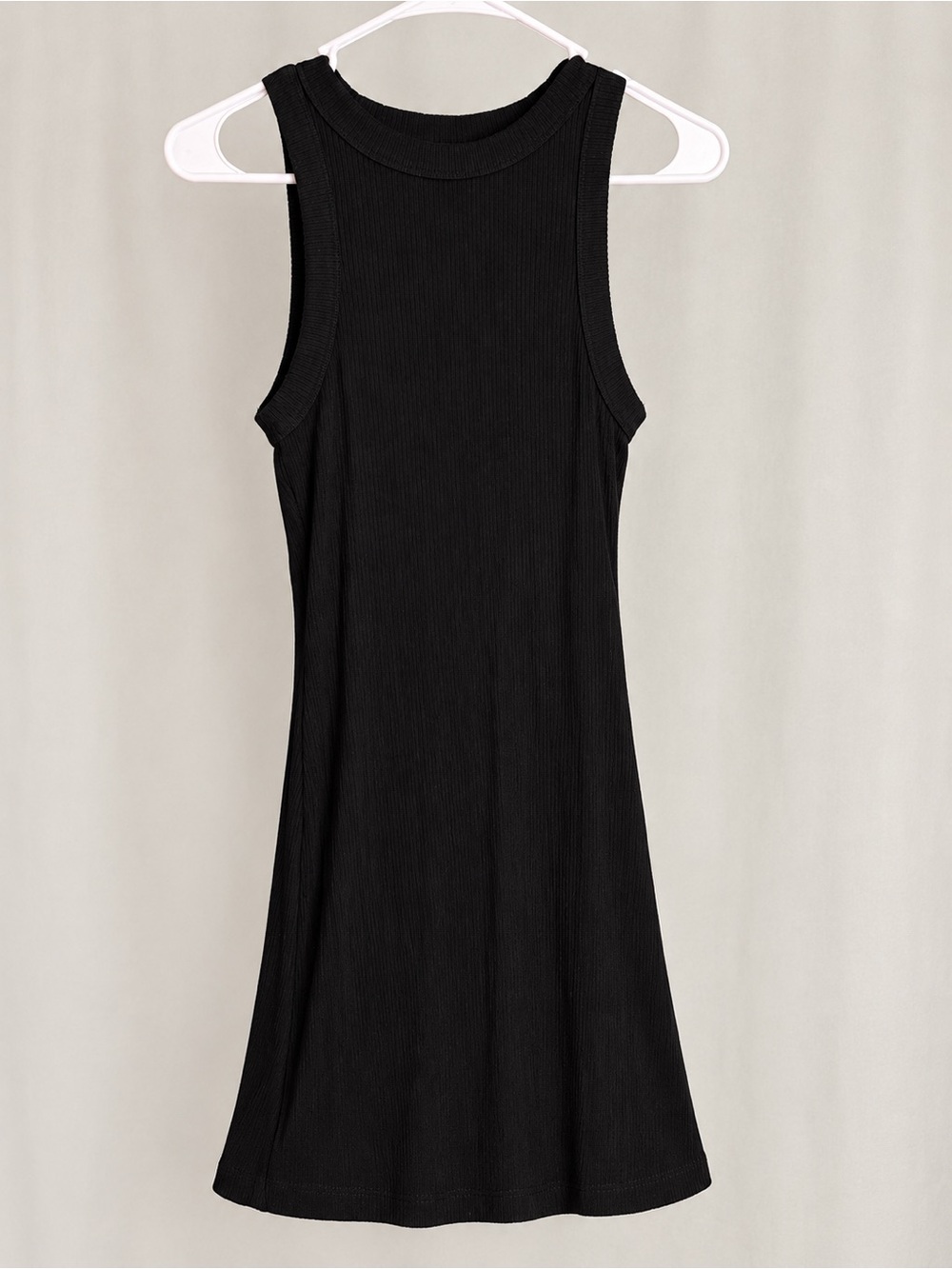 Z Supply Black Ribbed Tank Swing Dress